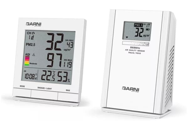 GARNI 204 OneCare, Hvit, Luftkvalitet, Inne hygrometer, Inne Termometer, Hygrometer, Termometer, 1 - 99%, 1%, 0,1 °C