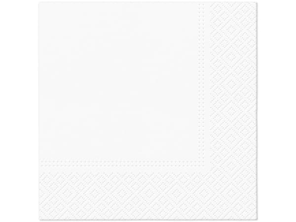 Paw Napkins Paper Unicol White 33X33cm 20Pcs