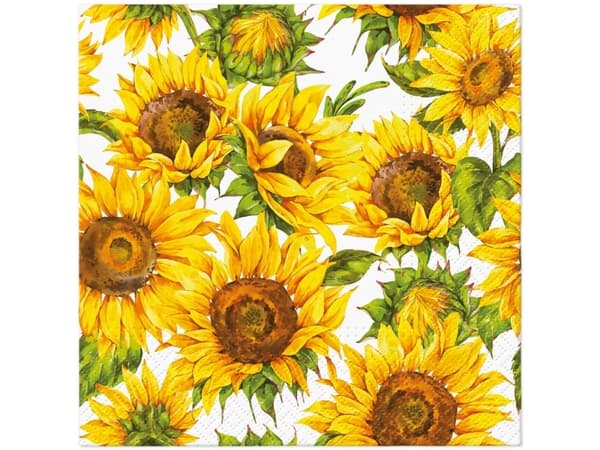Paw Napkins Paper Dan Sunflowe 33X33cm 20Pcs