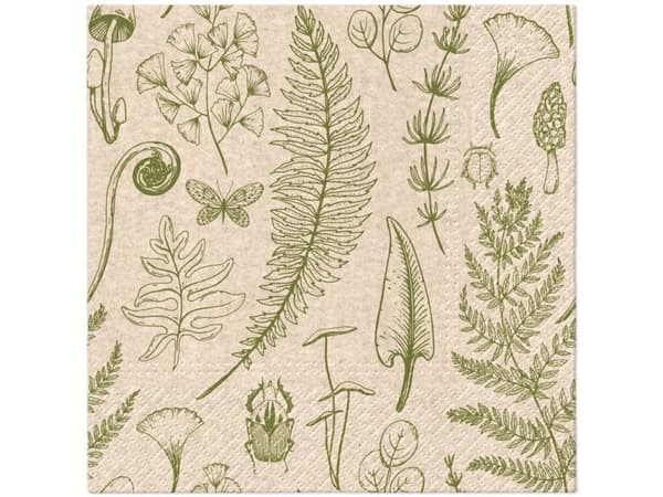 Paw Napkins Paper Forest Natur 33X33cm 20Pcs
