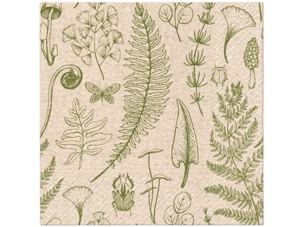 Paw Napkins Paper Forest Natur 33X33cm 20Pcs