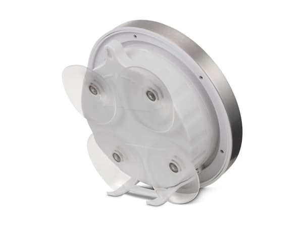 Hama Mauritius, Vägg, Quarts-klocka, Rund, Silver, Vit, -20 - 50 ° C, Gjuten aluminium