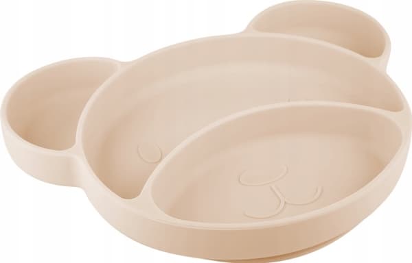 Canpolbabies CANPOL BABIES Silikonplate med feste BEAR, 51/401_creme
