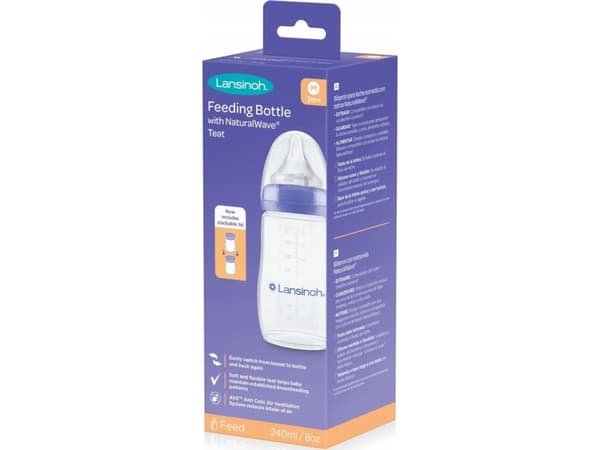 Lansinoh Lansinoh, NaturalWave Nappflaska plast, 160 ml