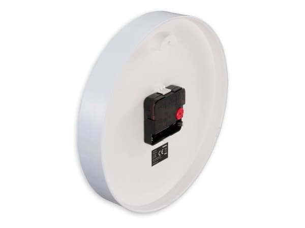 Hama Salina, Wall, Quartz clock, Round, White, Plastic, Glass