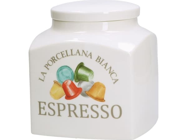 Store Espresso kapselbeholder - Hvit, 1,8 ltr