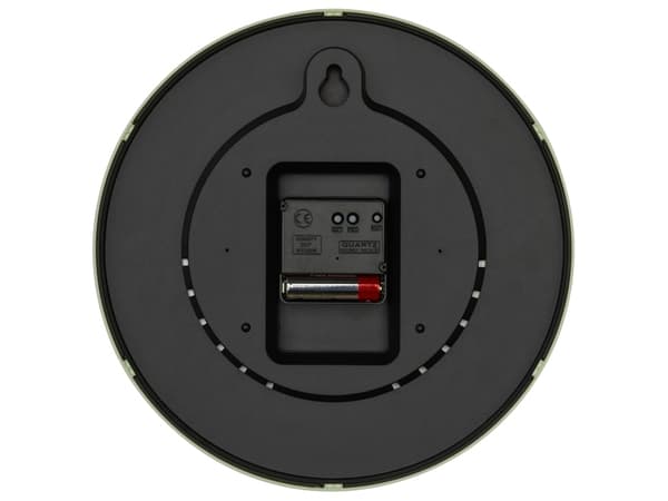 TFA-Dostmann 60.3550.10, Vegg, Analoge klokker, Rund, Grå, Plast, Glass