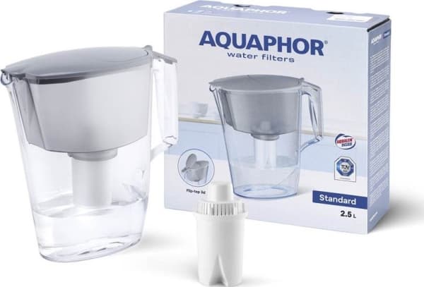 Aquaphor Standard 2,5 l suodatinkannu harmaa + 1 B15 Standard patruuna