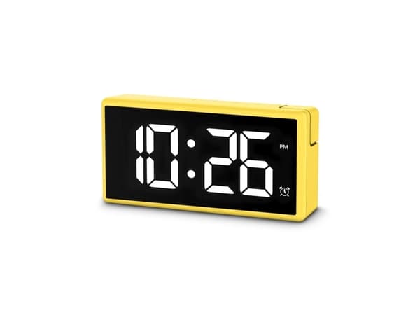 Hama Ibiza, Digital alarm clock, Rectangle, Yellow, Indoor, Adult, Boy/Girl