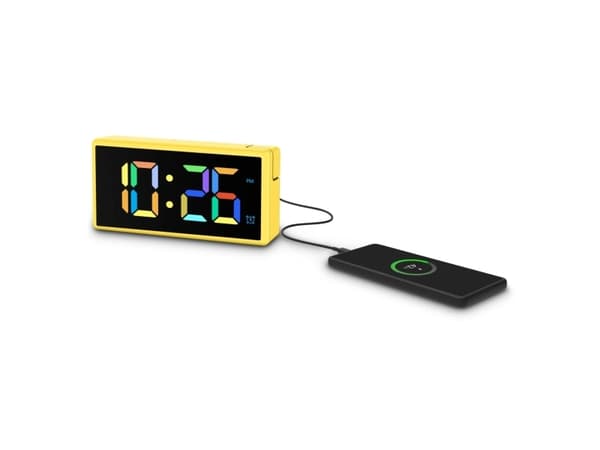 Hama Ibiza, Digital alarm clock, Rectangle, Yellow, Indoor, Adult, Boy/Girl