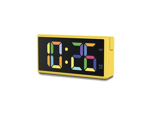 Hama Ibiza, Digital alarm clock, Rectangle, Yellow, Indoor, Adult, Boy/Girl