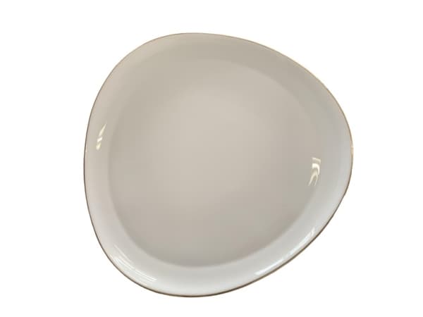 Okko Plate Heart Flat 25.4Cm White