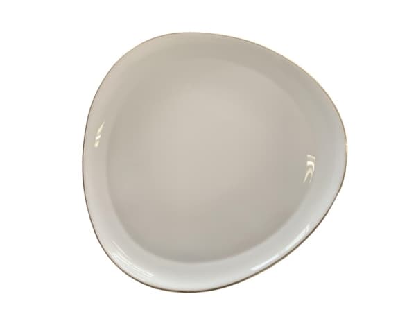 Okko Plate Heart Flat 25.4Cm White