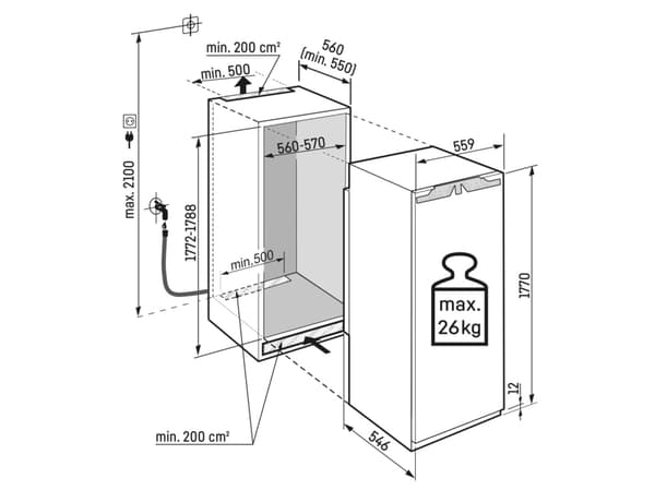 Liebherr SIFNe 5108-22 001 Pakastin - FI, PURE, Pakastin, 178cm