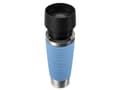 Miniatyrbilde 2 av 5: EMSA Travel Mug Waves Grande, Blå, Rustfritt stål, Silikon, Rustfritt stål, Polypropylen (PP), 500 ml, 8,3 cm, 240 mm