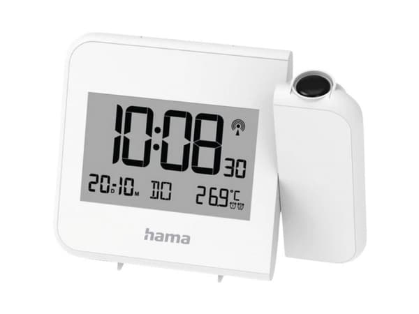 Hama Hvar, digital vekkerklokke, rektangel, hvit, innendørs, voksen, gutt/jente