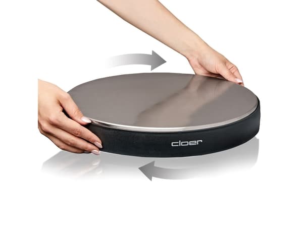 Cloer 6718, 1000 W, musta, hopea, 1 m, 370 mm, 370 mm, 55 mm