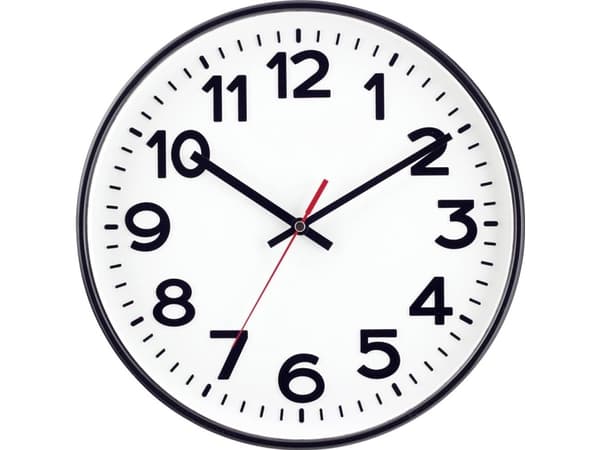 EUROTIME 53820-05 Radio Vægur 30 cm Sort