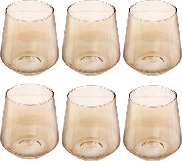 Secret de Gourmet OLGA-glass for kalde drikker, champagnefarge, 6 stk