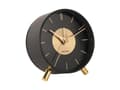 Pikkukuva 1 / 5: Karlsson Gold Disc, Quartz alarm clock, Round, Black, Gold, Indoor, Adult, 12h