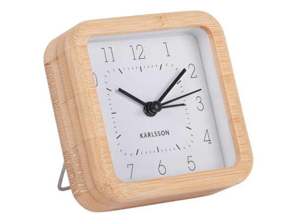 Karlsson KA5924WH, Bord, Digital klokke, firkant, Hvit, Tre, Strykejern, Batteri