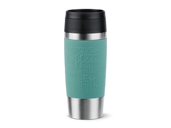 EMSA Travel Mug Classic , Rustfritt stål, Blå, Silikon, Rustfritt stål, Polypropylen (PP), 36 ml, 8,3 cm, 200 mm