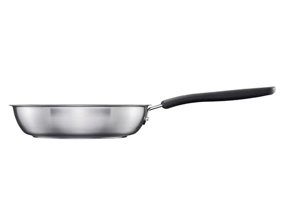 Fiskars 1072249, Rund, Gourmet-stekpanna, Rostfritt stål, Keramiska, 270 ° C, Rostfritt stål
