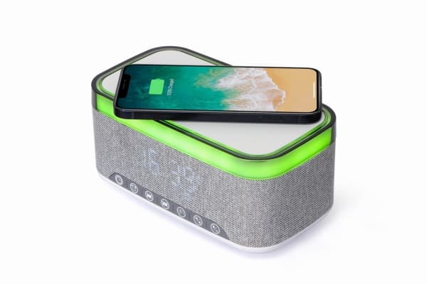 Gembird DAC-SPKBT-QC15 - Klockradio - vit/ljusgrå
