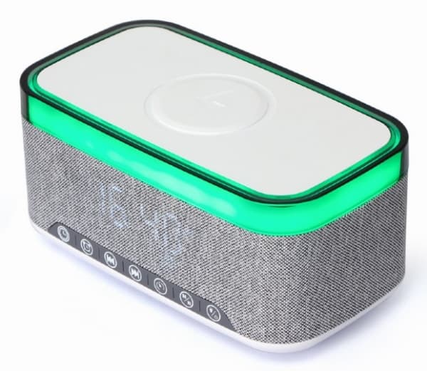 Gembird DAC-SPKBT-QC15 - Klockradio - vit/ljusgrå