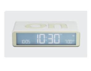 LEXON Flip Classic, Digital vekkerklokke, Rektangel, Hvit, LCD, Batteri, 5 V