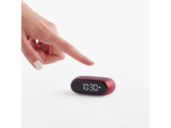 LEXON Minut, Digital vekkerklokke, Oval, Rød, LCD, Batteri, 5 V