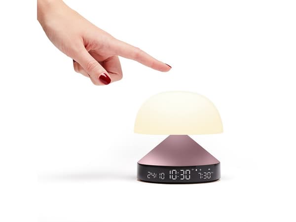 LEXON Mina Sunrise, Digital väckarklocka, Rund, Rosa, LCD, Batteri, 5 V