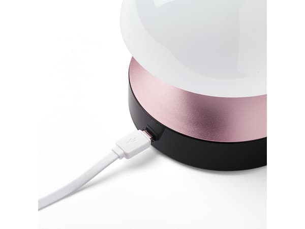 LEXON Mina Sunrise, Digital väckarklocka, Rund, Rosa, LCD, Batteri, 5 V