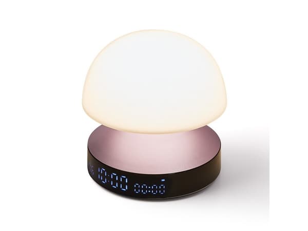 LEXON Mina Sunrise, Digital väckarklocka, Rund, Rosa, LCD, Batteri, 5 V