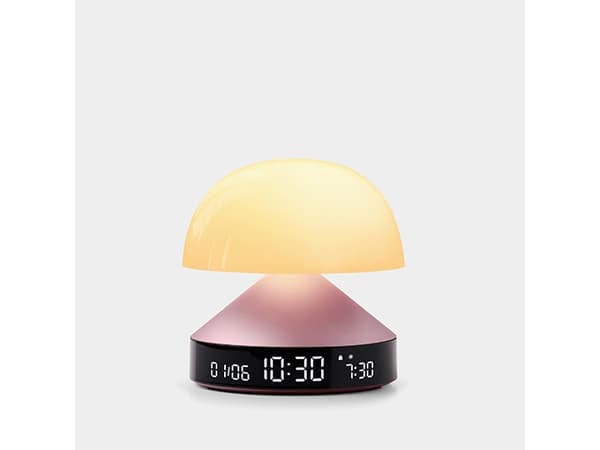 LEXON Mina Sunrise, Digital väckarklocka, Rund, Rosa, LCD, Batteri, 5 V