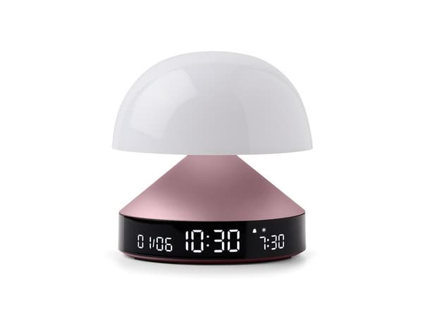 LEXON Mina Sunrise, Digital vekkerklokke, Rund, Rosa, LCD, Batteri, 5 V