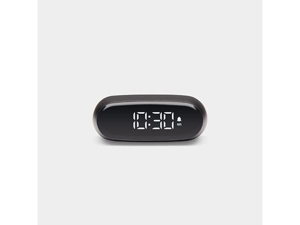 LEXON Minut, Digital vekkerklokke, Oval, Metallisk, LCD, Batteri, 5 V