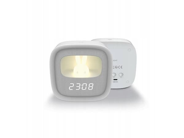 Herätyskello LED Bunny yövalolla PURE FNL-06 AURORA valkoinen neliö Forever Light