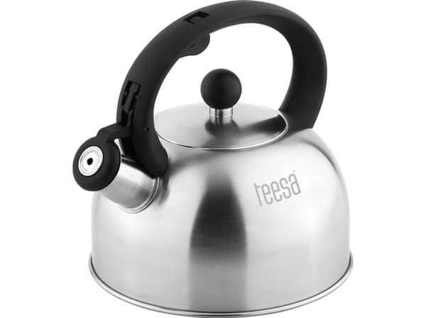 Teesa Vattenkokare i rostfritt stål med visselpipa 2L