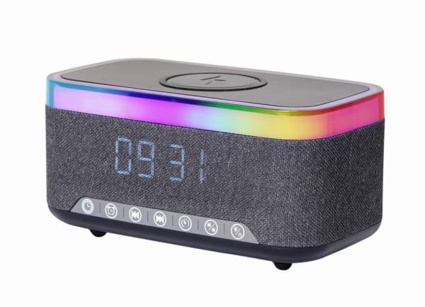 Gembird DAC-SPKBT-QC15 - Klockradio - svart/grå