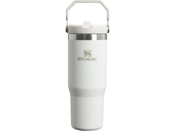 Stanley Thermal bottle with straw The IceFlow Flip Straw Tumbler 0 89L white 2809993407