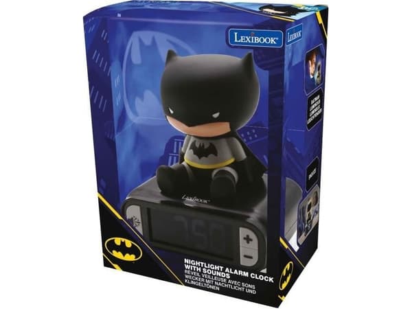 Lexibook BATMAN - Digitaalinen herätyskello 3D-yövalolla ja äänitehosteilla - LEXIBOOK