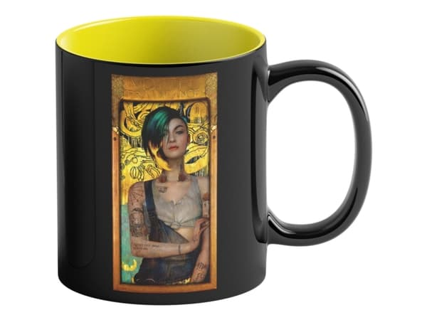 Cenega Cyberpunk 2077 Judy & Gustav Klimt, Single, 0,45 l, Svart, Multifärg, Mugg, Universal, 1 styck