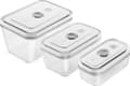 Miniatyrbilde 3 av 3: ZWILLING Fresh & Save - Vacuum food storage container set - lukkbar - grå