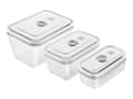 Miniatyrbilde 1 av 3: ZWILLING Fresh & Save - Vacuum food storage container set - lukkbar - grå