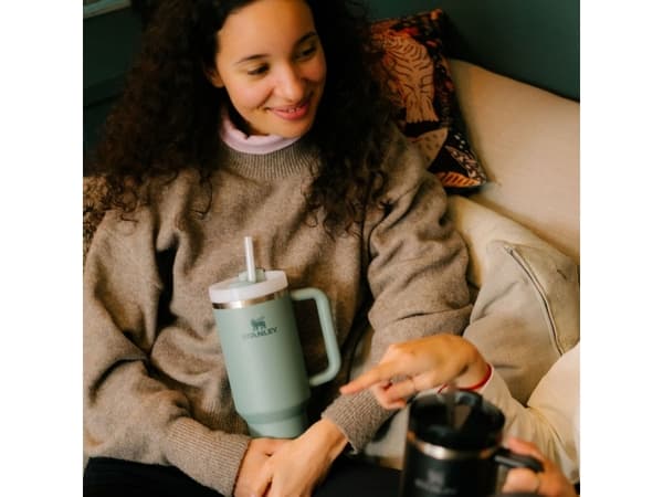 Stanley Quencher H2.0? FlowState Tumbler 1.2L, Grön, Rostfritt stål, 7 h, 11 h, 1200 ml, 100 mm