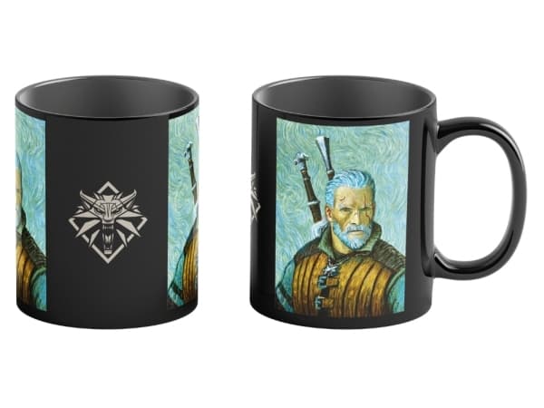 Cenega The Witcher Geralt & Vincent van Gogh, Single/enkelt, 0,45 l, Sort, Flerfarget, Krus, Universell, 1 stykker