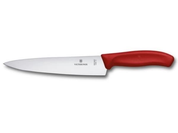 Victorinox 6.8001.19B, Bordkniv, Konstruert i én del, Rustfritt stål, Rustfritt stål, Rød, Termoplastisk elastomer (TPE)
