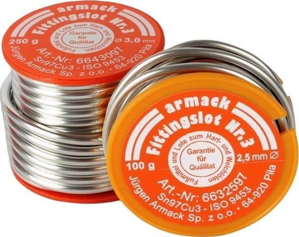 Armac pehmeä juote nro 3 ARMACK 6642097 2.0mm kela 250g