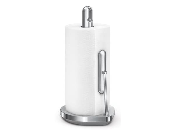 simplehuman KT1203, Bordsmonterad pappershanddukshållare, Borstat stål, Rostfritt stål, 1 styck, 203 mm, 178 mm